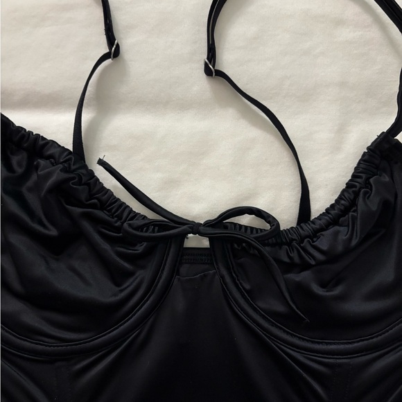 Hollister Black Corset Cropped Top - Picture 3 of 7